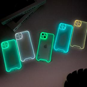 Luminous phone case for iPhone 15 Pro, Fluorescence glow in the dark phone case